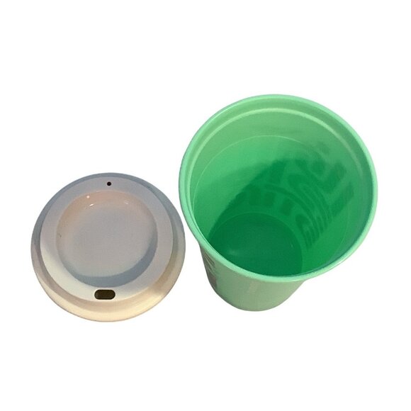 Starbucks Cup Mint Green 2013 Travel Tumbler With Lid 16oz Reusable Plastic - Picture 5 of 6